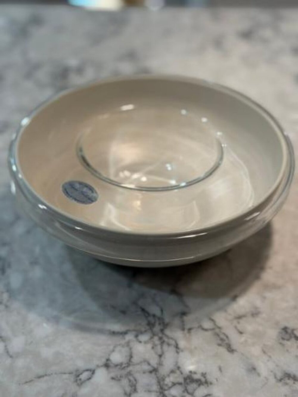 Vintage Rogaska Lead Crystal Hot Dip Dish/Yugoslovia and Bowl/Thailand SET